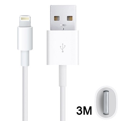 rekruut aanraken Automatisering iPhone / iPad 8 pins kabel (3 meter) - USB kabels - BS Phonefix